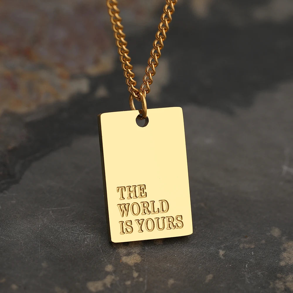 The World Is Yours Necklaces (Silver&Gold)