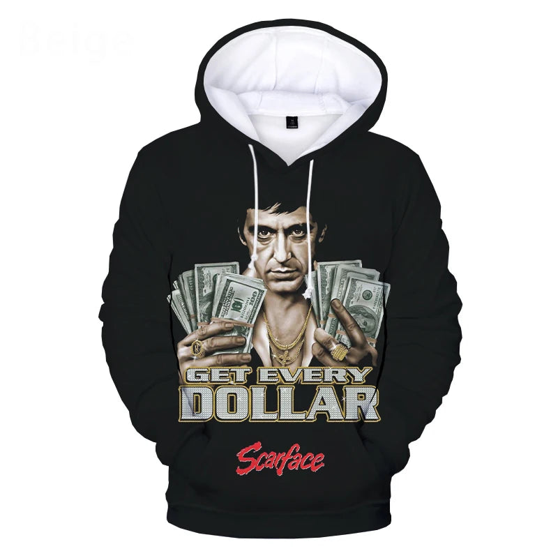 Scarface 3D Printed Hoodie